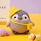Casual Penguin Needle Felting Kit. Wizardi DIY Wool Craft Kit F07N8-W117